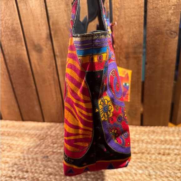 NWT Laurel Burch Whimsical and Colorful Cats Handbag - Picture 7 of 13